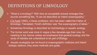 limnology hardness test meaning|what does limnology do.